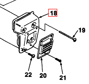 A02287 UP06363 Muffler for Homelite MP38