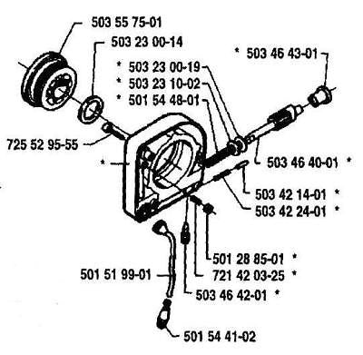 X-Ring Husqvarna 501288501 oiler oil pump part fits man