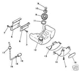 fuel gas tank Echo 13101009220 fits many old trimmers