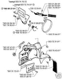 chainbrake assy Husqvarna 503747072 257 262 261 EPA