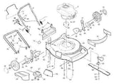 PUSH MOWER engine zone control cable Craftsman 701181