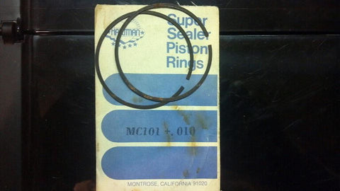 NOS Hartman +.010 Piston Rings for Go-Kart McCulloch MAC 101 MC101