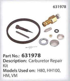 631978 Tecumseh Repair Kit - Carburetor Overhaul -  Carb Rebuild