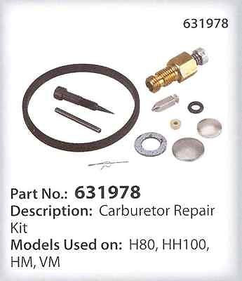 631978 Tecumseh Repair Kit - Carburetor Overhaul -  Carb Rebuild