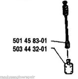 Fuel hose line &  filter HUSQVARNA 44 444 501458301 chainsaw part