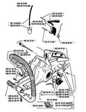 Husqvarna Throttle Lock 503509302 fits 261 EPA, 262XP, 262 chainsaw New OEM