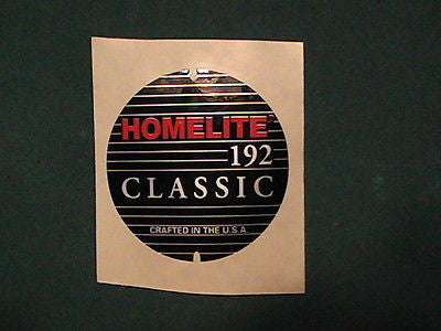 Homelite 192 classic decal