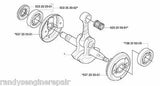 CRANKSHAFT ASSEMBLY HUSQVARNA 570 575 XP EPA 537306103