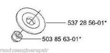 Husqvarna support flange & nut 537285601, 503856301