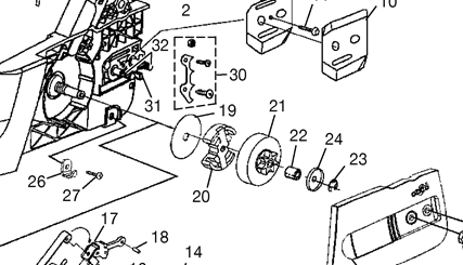 984640001 Clutch Drum (.325) for Homelite Chainsaws