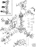 air filter MCCULLOCH trimmer 224239 2816 2827 328