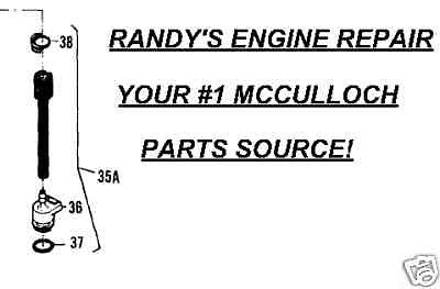 genuine McCulloch MINI MAC1 6 25 35 100S EB super 16 90661 Fuel Gas line kit