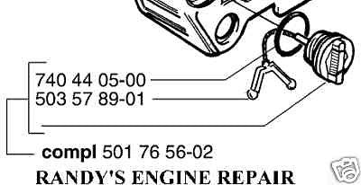 NEW #501765602 HUSQVARNA OIL CAP FITS 51 55 257 36 41