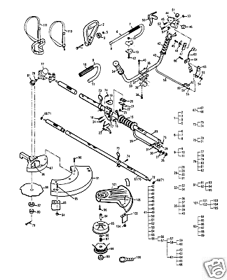 PART l/h head MCCULLOCH TRIMMER FITS + MODEL LIST