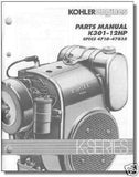 TP-2097 NEW PARTS LIST IPL Manual For K301 KOHLER Engine Spec # 4710 - 47835