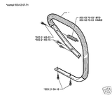 OEM front top handle HUSQVARNA 371 372 365 362 special CHAINSAW 503626771