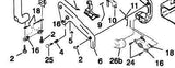 EXTENSION MOUNT SPRING 01168 HOMELITE 250 252 300 CS40 CS50 CHAINSAW PART